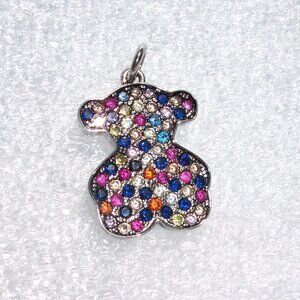 TOUS SILVER FANTASY PENDANT WITH SAPPHIRES